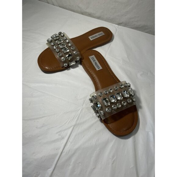 STEVE MADDEN Acasia Embellished Sandals  Slip On Sandals Sz 7.5 - Picture 16 of 16